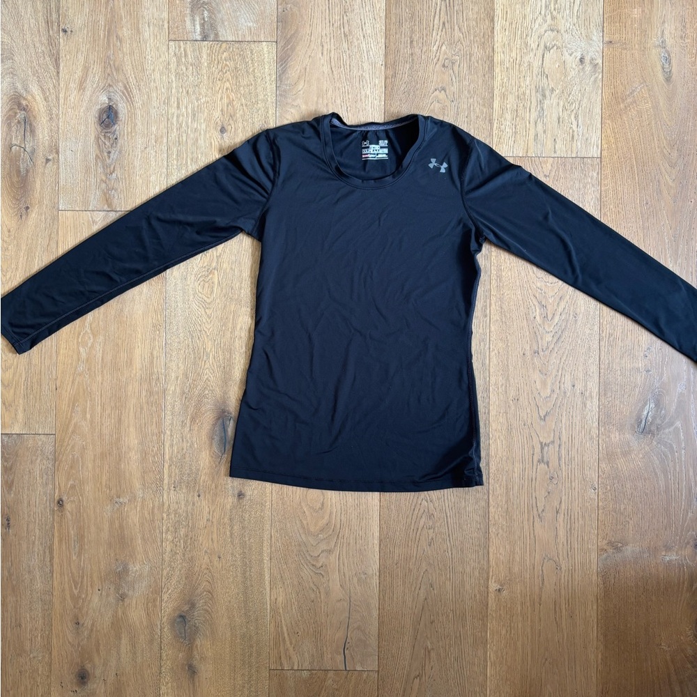 Under Armour Black Fitted HeatGear Shirt